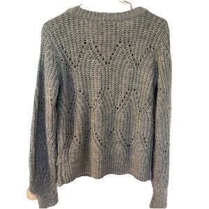 Women's Abercrombie & Fitch Gray Knit Sweater SZ S Soft‎
